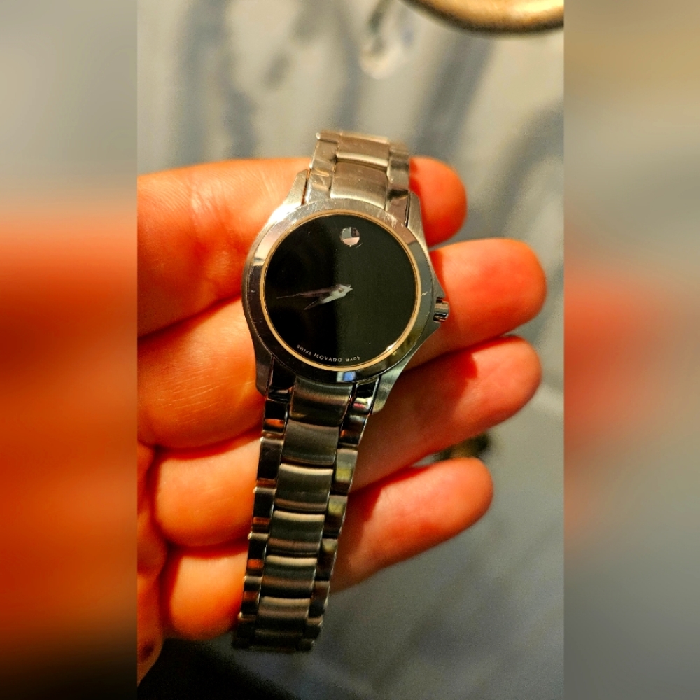 Final Price! Movado 84 E4 1849 Museum Ladies Stainless Steel Watch 84E41849